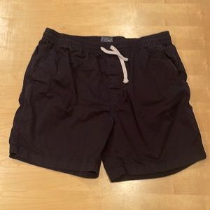 Black J Crew elastic waist shorts
